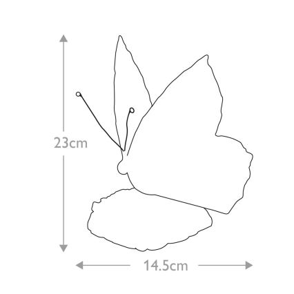Elstead QZ-OBUTTERFLY-TL - LED Dekoratīvs gaismeklis TIFFANY 1xG9/3W/12/230V taurenis