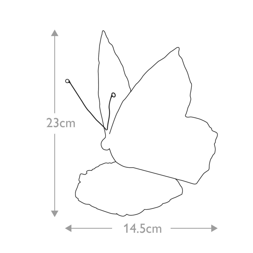 Elstead QZ-OBUTTERFLY-TL - LED Dekoratīvs gaismeklis TIFFANY 1xG9/3W/12/230V taurenis
