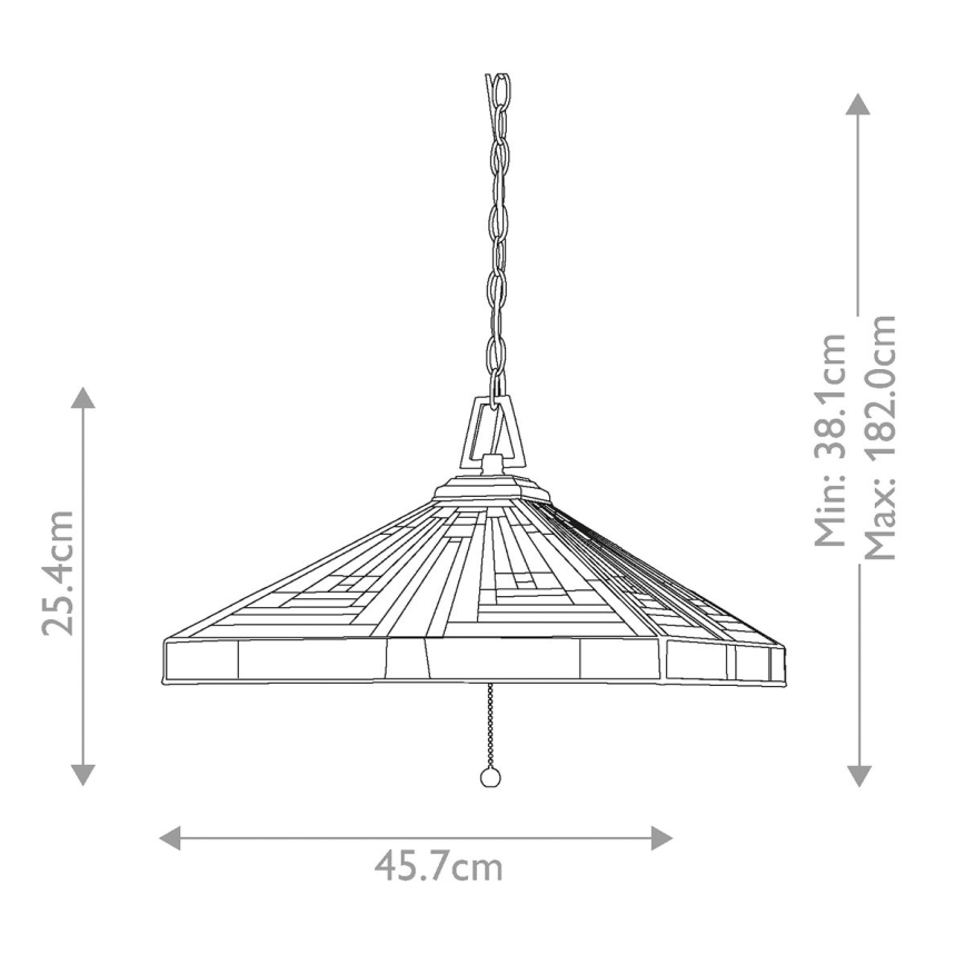 Elstead QZ-STEPHEN-3P - Lustra ar ķēdi STEPHEN 3xE27/60W/230V