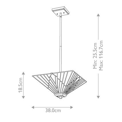 Elstead - Lustra ar stieni ALDERLEY 2xE27/60W/230V