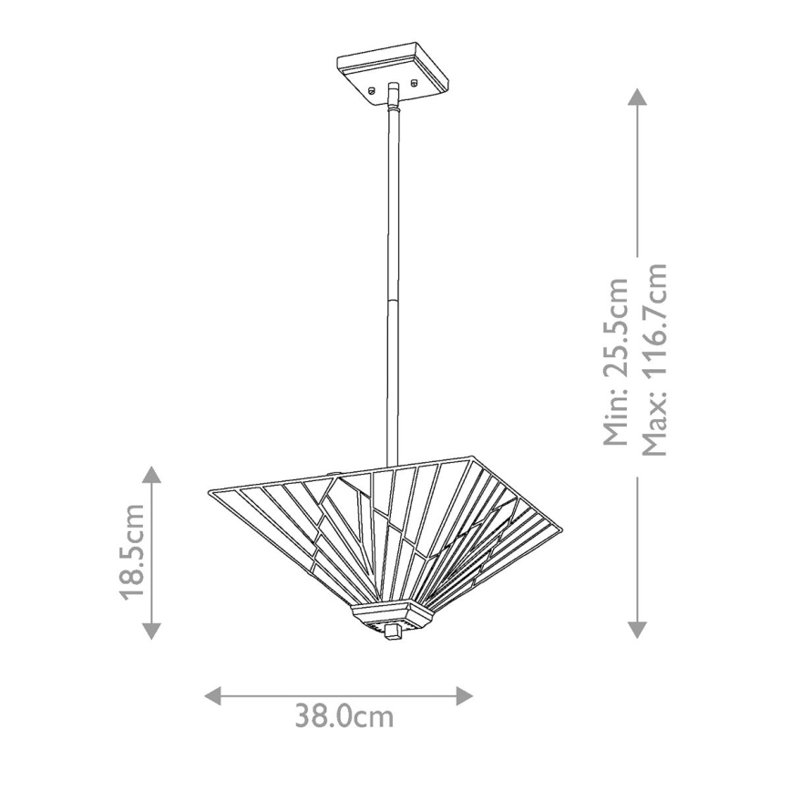 Elstead - Lustra ar stieni ALDERLEY 2xE27/60W/230V