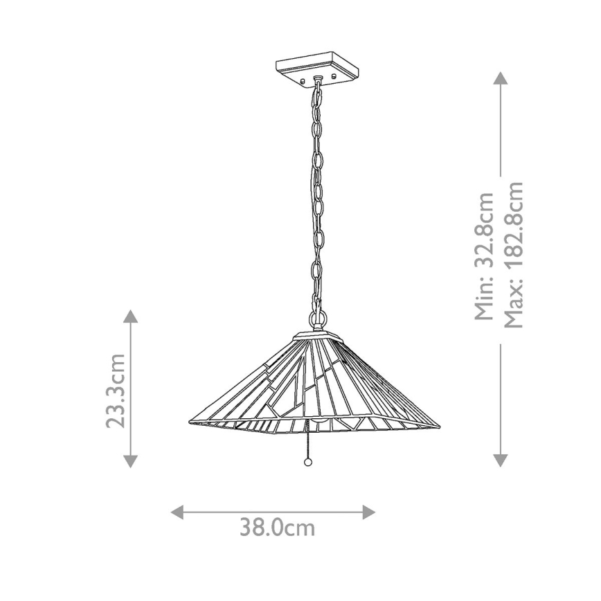 Elstead - Lustra ar ķēdi ALDERLEY 2xE27/60W/230V