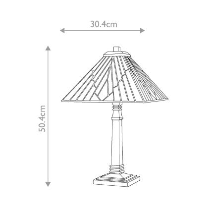 Elstead - Galda lampa ALDERLEY 1xE27/60W/230V