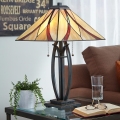 Elstead - Tiffany ASHEVILLE galda lampa 2xE27/60W/230V