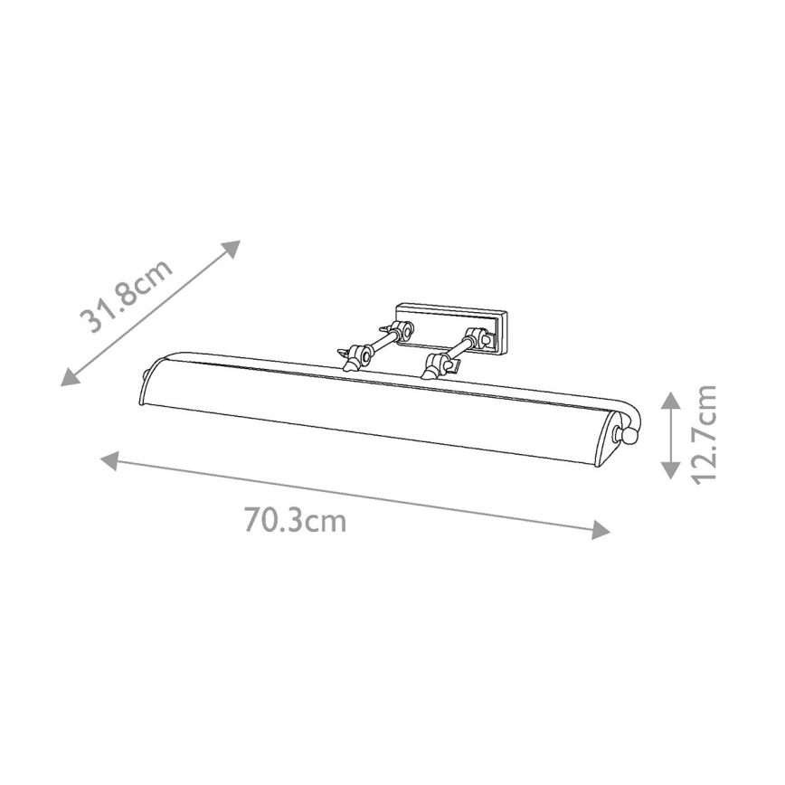 Elstead -Attēla lampa WINCHFIELD 4xE14/40W/230V marmors