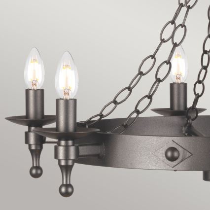 Elstead - Lustra ar ķēdi WARWICK 6xE14/60W/230V