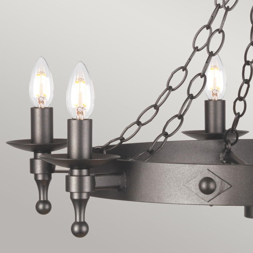 Elstead - Lustra ar ķēdi WARWICK 6xE14/60W/230V