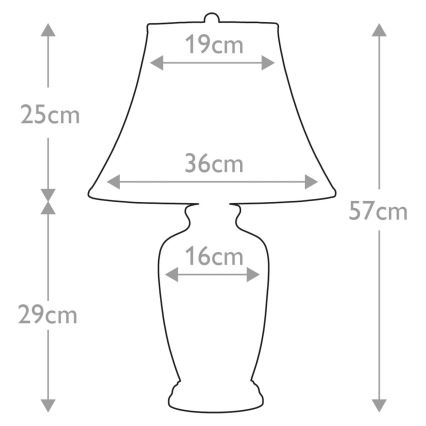 Elstead - Galda lampa ZILA GINGER JAR 1xE27/60W/230V