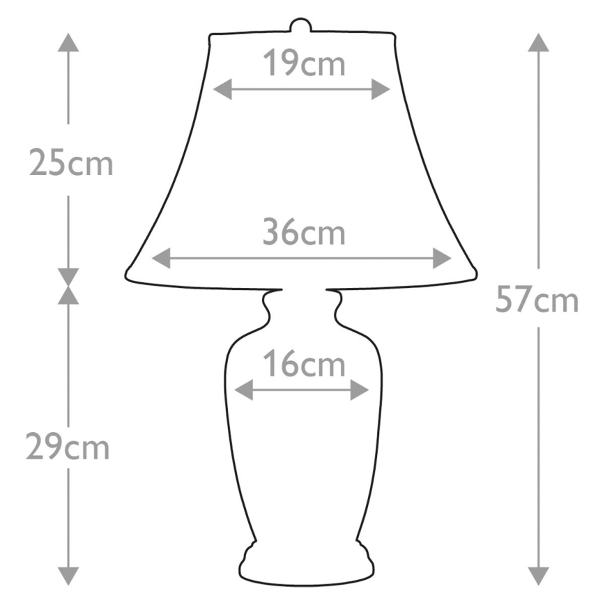 Elstead - Galda lampa ZILA GINGER JAR 1xE27/60W/230V
