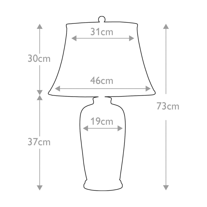 Elstead - Galda lampa ZILA TRADITIONAL 1xE27/60W/230V