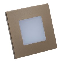 Emithor 48334 - LED Iebūvējams gaismeklis STEP LIGHT LED/1W/230V zelta