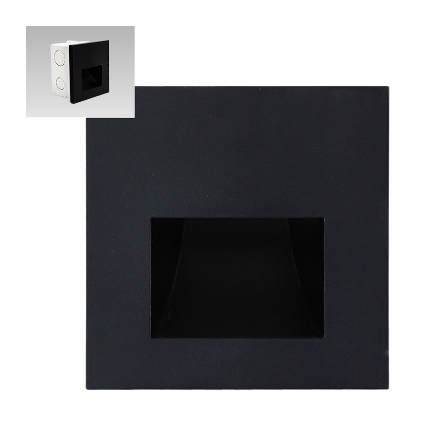 Emithor 70419 - LED Kāpņu telpas lampa SUNNY LED/1W/230V 4000K, melna