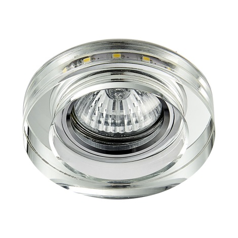Emithor 71104 - LED Iegremdējama lampa ELEGANT DOUBLE LIGHT GU10/50W + LED/3W STRIPE