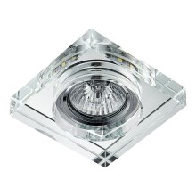 Emithor 71105 - LED Iegremdējama lampa ELEGANT DOUBLE LIGHT 1xGU10/50W + LED/3W STRIPE