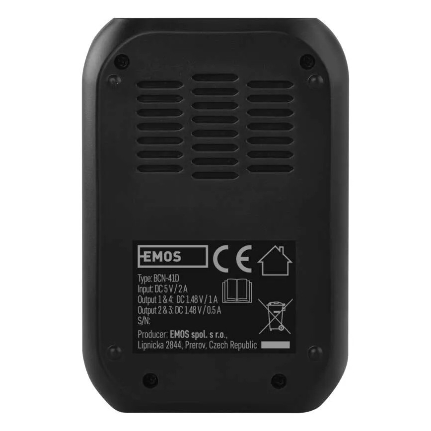 Baterijas lādētājs ar LCD ekrānu 4xAA/AAA 5V