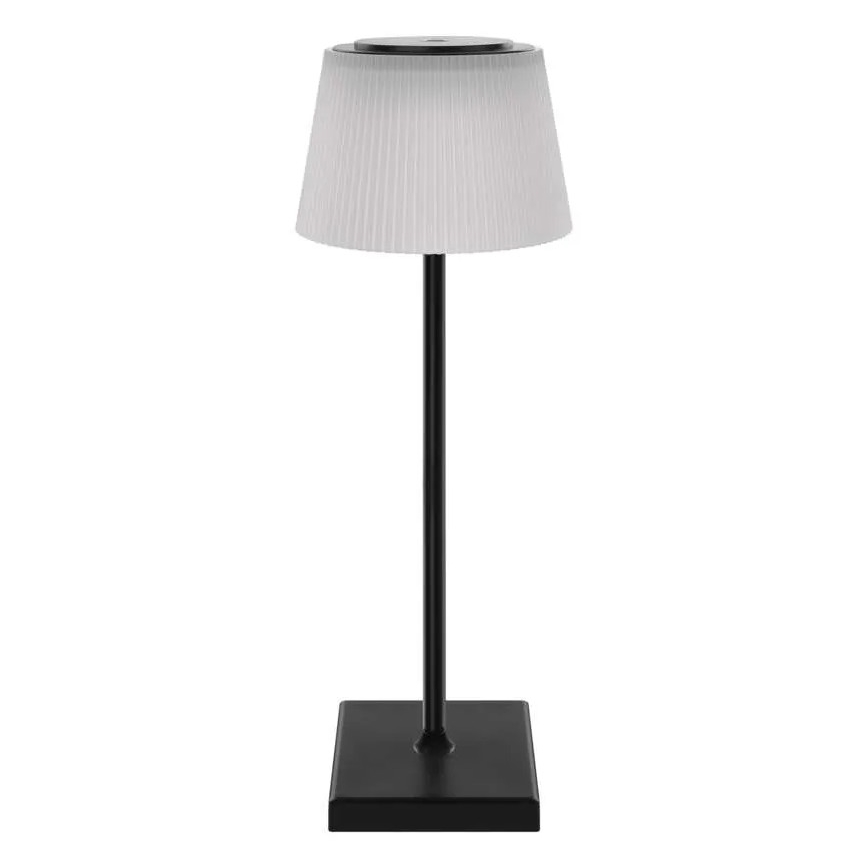 LED Aptumšojama uzlādējama lampa KATIE LED/4W/10V 1800mAh IP44 CRI 90 melna