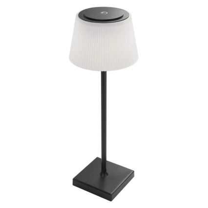 LED Aptumšojama uzlādējama lampa KATIE LED/4W/10V 1800mAh IP44 CRI 90 melna