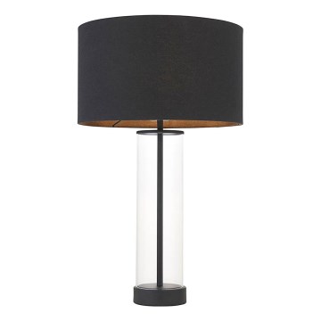 Endon 100440 - Galda lampa LESSINA ar regulējamu spilgtumu 1xE27/10W/230V melna