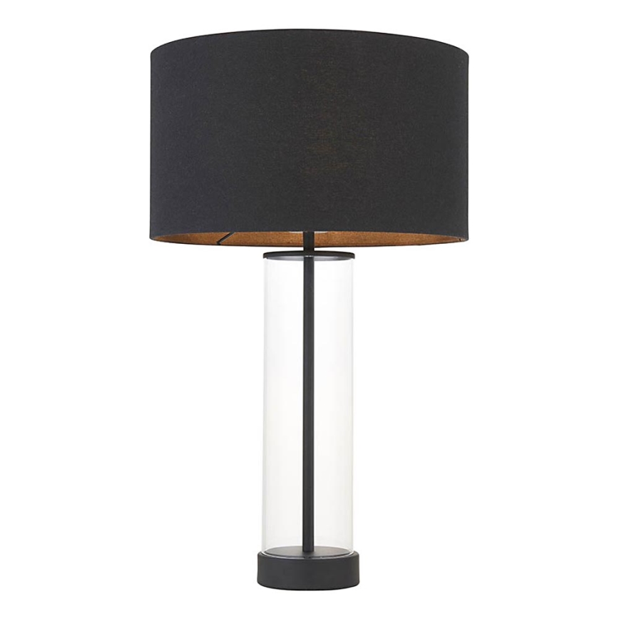 Endon 100440 - Galda lampa LESSINA ar regulējamu spilgtumu 1xE27/10W/230V melna
