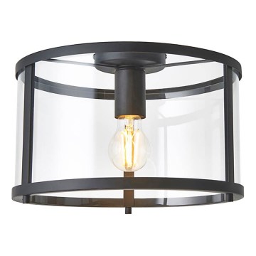 Endon 101540 - Griestu lampa HOPTON 1xE27/10W/230V melna