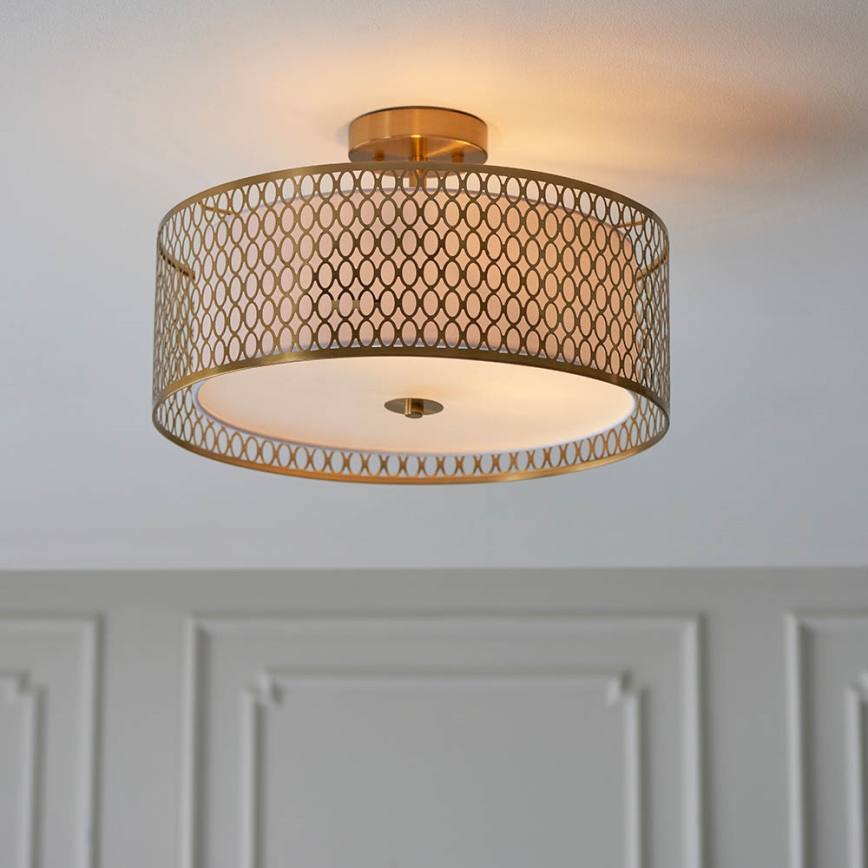 Endon 101568 - Virsapmetuma lustra CORDERO 3xE27/10W/230V zelta