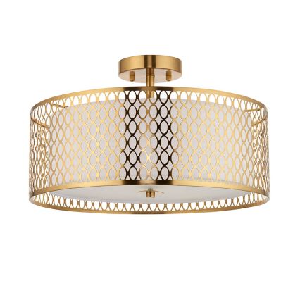 Endon 101568 - Virsapmetuma lustra CORDERO 3xE27/10W/230V zelta