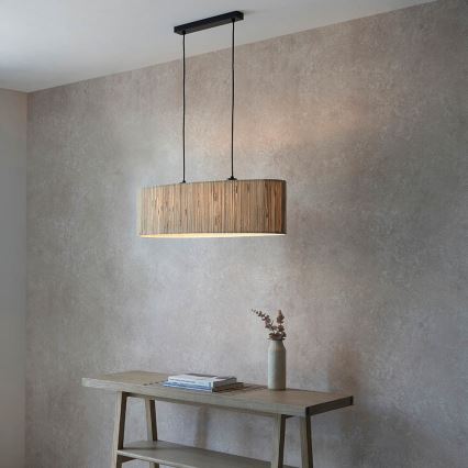 Endon 101692 - Lustra ar auklu LONGSHORE 2xE27/10W/230V bēša