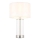 Endon 102674 - Regulējama galda lampa LESSINA 1xE27/10W/230V spīdīgs hroms/balts