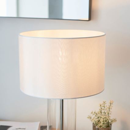 Endon 102674 - Regulējama galda lampa LESSINA 1xE27/10W/230V spīdīgs hroms/balts