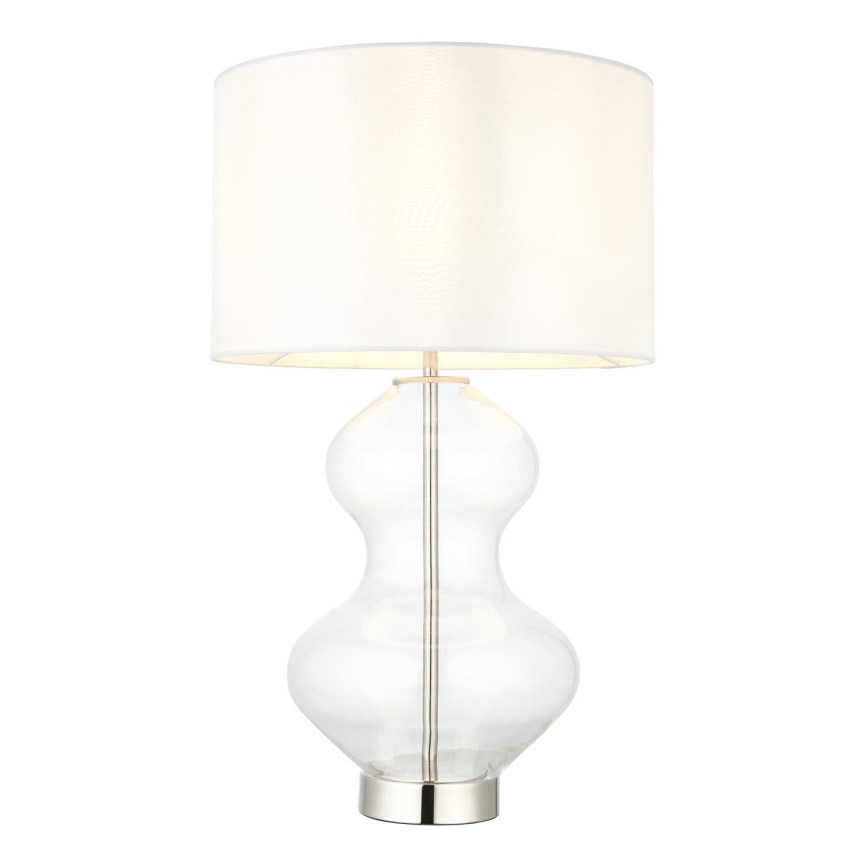 Endon 102676 - Regulējama galda lampa KELDA 1xE27/10W/230V balta/matēts hroms