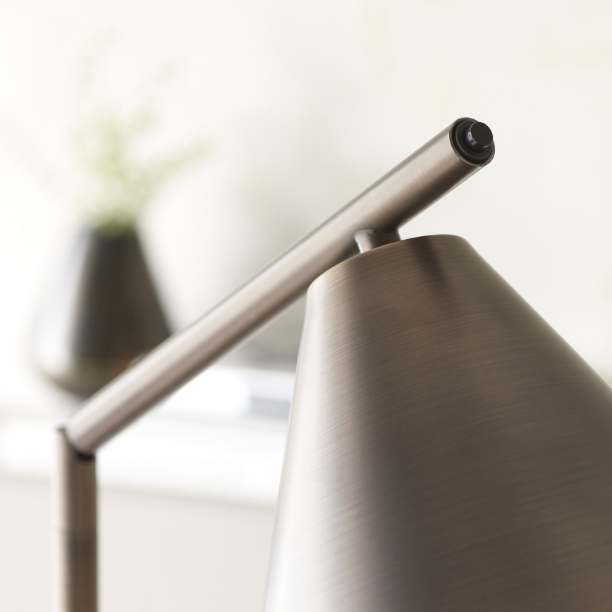 Endon 102895 - Grīdas stāvlampa CAPE 1xE27/10W/230V bronza