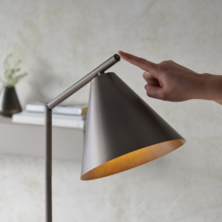 Endon 102895 - Grīdas stāvlampa CAPE 1xE27/10W/230V bronza