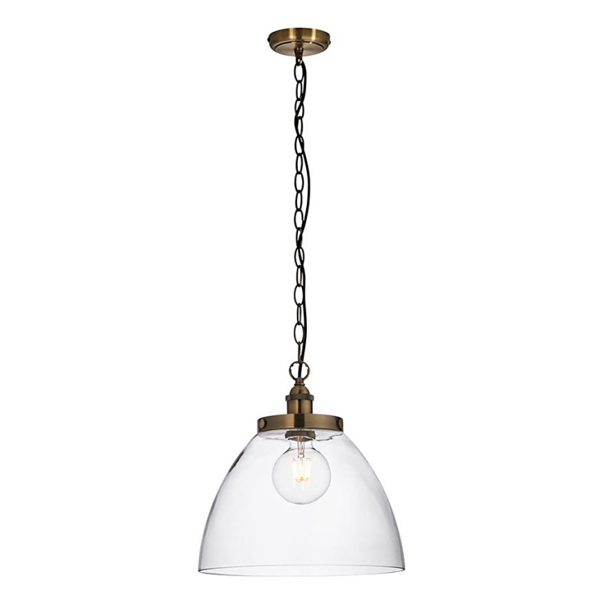 Endon 102926 - Lustra ar ķēdi HANSEN 1xE27/10W/230V misiņš