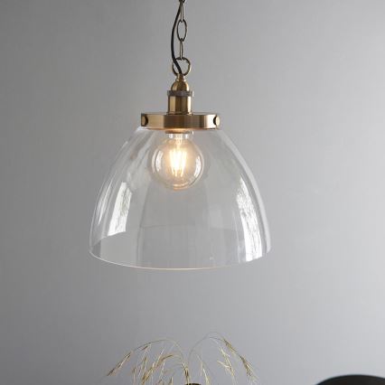Endon 102926 - Lustra ar ķēdi HANSEN 1xE27/10W/230V misiņš