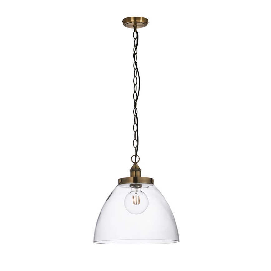 Endon 102926 - Lustra ar ķēdi HANSEN 1xE27/10W/230V misiņš