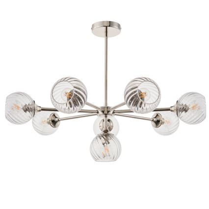 Endon 104051 - Lustra ar stieni ALLEGRA 8xE14/7W/230V spīdīga hroma apdare