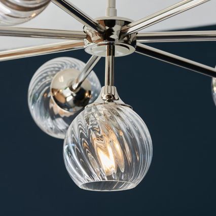 Endon 104051 - Lustra ar stieni ALLEGRA 8xE14/7W/230V spīdīga hroma apdare