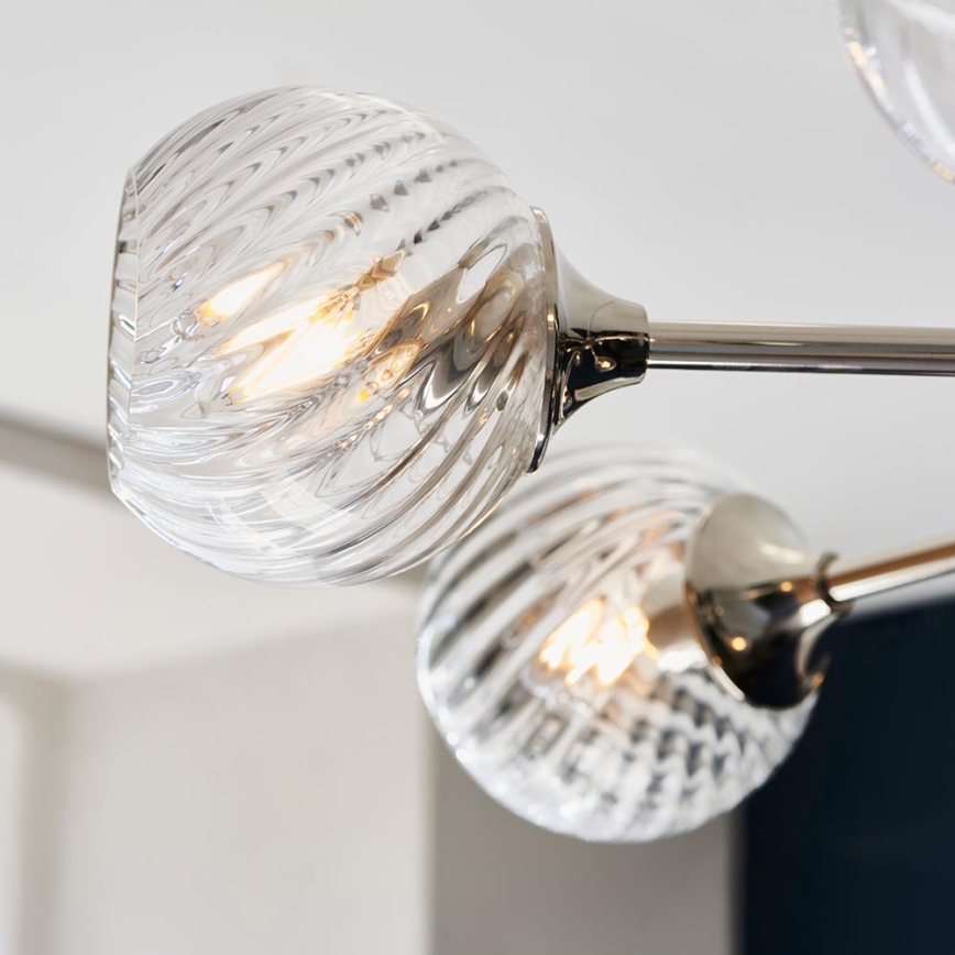 Endon 104051 - Lustra ar stieni ALLEGRA 8xE14/7W/230V spīdīga hroma apdare