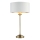 Endon 104054 - Galda lampa HIGHCLERE 1xE14/7W/230V balta/misiņš d. 25 cm