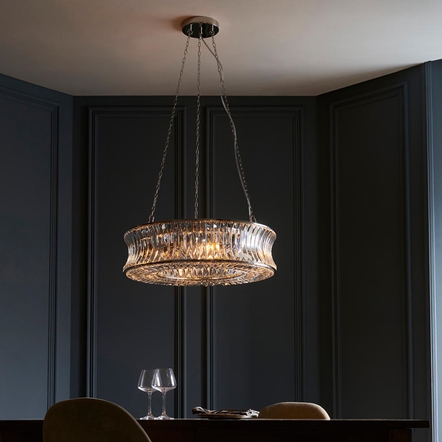 Endon 104528 - Lustra ar ķēdi 6xE14/6W/230V spīdīgs hroms