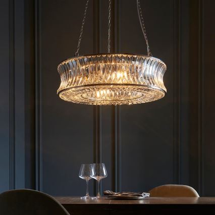 Endon 104528 - Lustra ar ķēdi 6xE14/6W/230V spīdīgs hroms