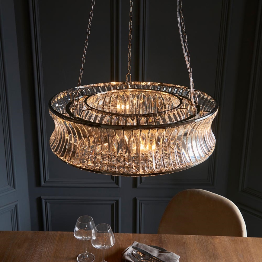 Endon 104528 - Lustra ar ķēdi 6xE14/6W/230V spīdīgs hroms