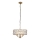 Endon 106243 - Lustra uz ķēdes CLIFTON 3xE14/6W/230V Ø 38,5 cm misiņš/caurspīdīgs