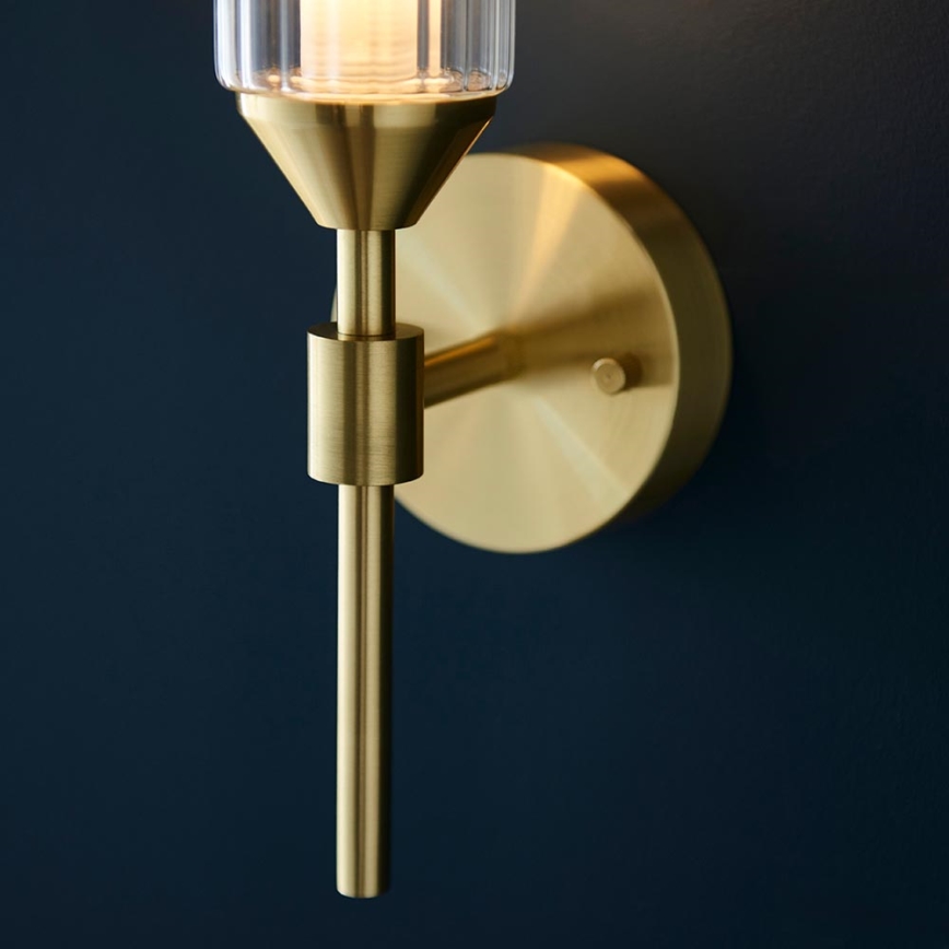 Endon 106258 - Sienas lampa TOUR 1xG9/3W/230V misiņš
