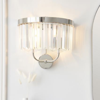 Endon 106448 - Sienas gaismeklis CHESTERFIELD 2xE14/6W/230V spīdīgs hroms