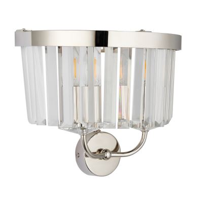 Endon 106448 - Sienas gaismeklis CHESTERFIELD 2xE14/6W/230V spīdīgs hroms