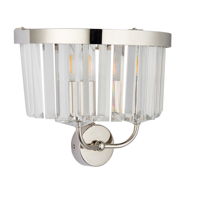Endon 106448 - Sienas gaismeklis CHESTERFIELD 2xE14/6W/230V spīdīgs hroms