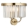 Endon 106450 - Sienas lampa CHESTERFIELD 2xE14/6W/230V misiņš