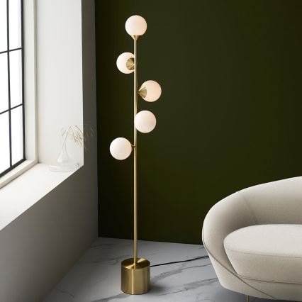Endon 106756 - Grīdas lampa OTIS 5xG9/3W/230V zelta