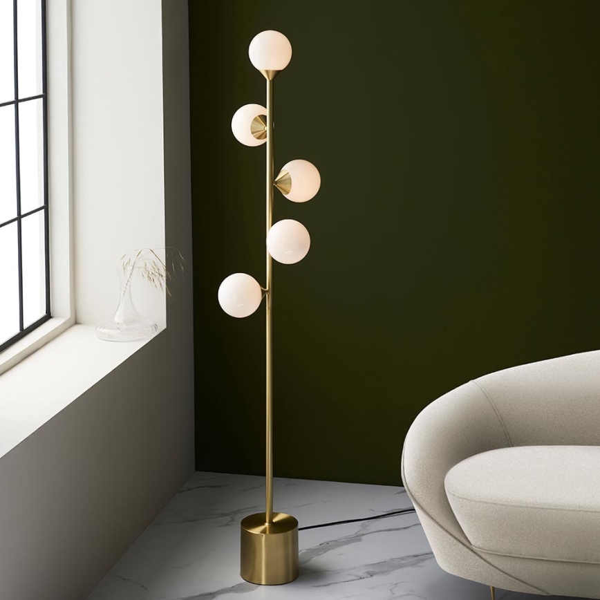 Endon 106756 - Grīdas lampa OTIS 5xG9/3W/230V zelta